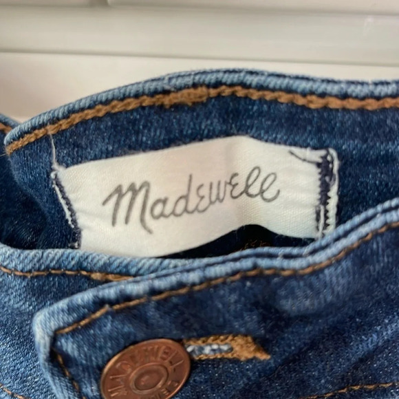 Madewell 10" High-Rise Skinny Jeans blue denim size 35 - Picture 2 of 16